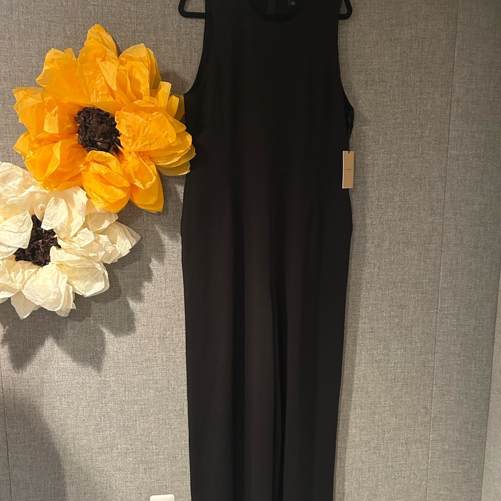 Halogen black Sleeveless Jumpsuit